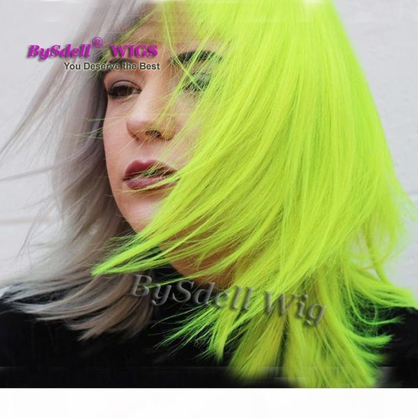fashion japanese harajuku fashion joint two tone ombre grey and fluorescent green color women essential short none lace wig lace front wigs, Black
fashion japanese harajuku fashion joint two tone ombre grey and fluorescent green color women essential short none lace wig lace front wigs, Black
