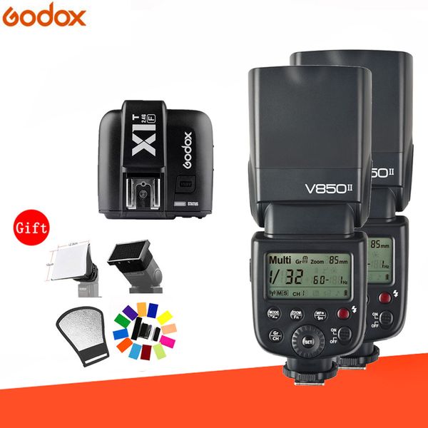 godox 2*v850ii 1/8000s hss 2.4g gn60 built-in wireless x system lithium battery speedlite flash with x1t- trigger for
godox 2*v850ii 1/8000s hss 2.4g gn60 built-in wireless x system lithium battery speedlite flash with x1t- trigger for