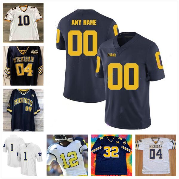 custom michigan wolverines college football stitched any name number jerseys white navy blue yellow gold brady patterson gary collins bush, Black
custom michigan wolverines college football stitched any name number jerseys white navy blue yellow gold brady patterson gary collins bush, Black