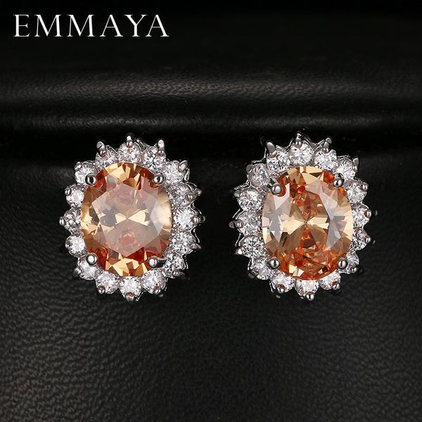 stud emmaya fashion oval zircon earrings for women present gift blue crystal bijoux girls 5 colors options, Golden;silver
stud emmaya fashion oval zircon earrings for women present gift blue crystal bijoux girls 5 colors options, Golden;silver