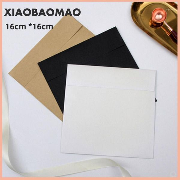 packing bags 10pcs pearl paper square envelope red european-style wedding invitation gift black / white brown 16 * 16cm1
packing bags 10pcs pearl paper square envelope red european-style wedding invitation gift black / white brown 16 * 16cm1