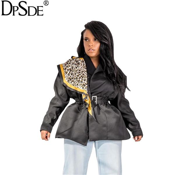 women's jackets dpsde autumn black women casual coat with silk scarves front zipper full sleeve outwear streetwear cool elegant jacker, Black;brown
women's jackets dpsde autumn black women casual coat with silk scarves front zipper full sleeve outwear streetwear cool elegant jacker, Black;brown