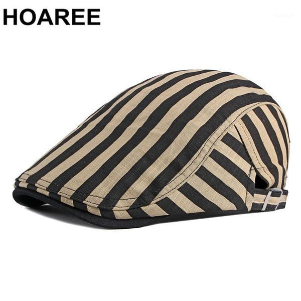 hoaree 100% cotton ivy cap khaki striped mens berets cabbie vintage flat caps for men spring summer brand wigens cap1, Blue;gray
hoaree 100% cotton ivy cap khaki striped mens berets cabbie vintage flat caps for men spring summer brand wigens cap1, Blue;gray