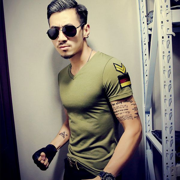 taobao men's summer korean clothes tough man style epaulets short sleeve t-shirt large, White;black
taobao men's summer korean clothes tough man style epaulets short sleeve t-shirt large, White;black