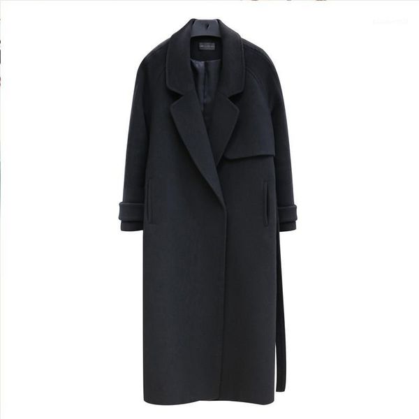 women's wool & blends 2021 autumn winter women's black woolen coat thick warm long windbreaker plus size belt slim female basic co
women's wool & blends 2021 autumn winter women's black woolen coat thick warm long windbreaker plus size belt slim female basic co
