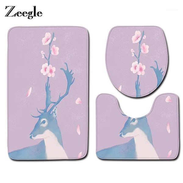 zeegle bath mat bathroom carpet floor mat deer pattern non-slip bath rugs absorbent lid cover toilet bathroom1
zeegle bath mat bathroom carpet floor mat deer pattern non-slip bath rugs absorbent lid cover toilet bathroom1