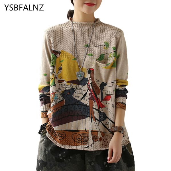 mark clothes knitted-or-crocheted ladies sweaters women printed turtlenecks cotton jumpers plus size chandail grz1, White;black
mark clothes knitted-or-crocheted ladies sweaters women printed turtlenecks cotton jumpers plus size chandail grz1, White;black