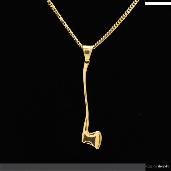 mens gold plated personality axe stainless steel pendant necklace with 24inch cuba copper chain necklace hip hop jewelry, Silver
mens gold plated personality axe stainless steel pendant necklace with 24inch cuba copper chain necklace hip hop jewelry, Silver