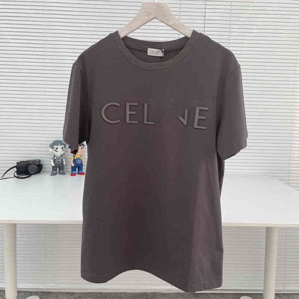 2022 factory wholesale new ce saijia three dimensional steel seal embroidery short sleeve t-shirt for men and women in summer, White
2022 factory wholesale new ce saijia three dimensional steel seal embroidery short sleeve t-shirt for men and women in summer, White