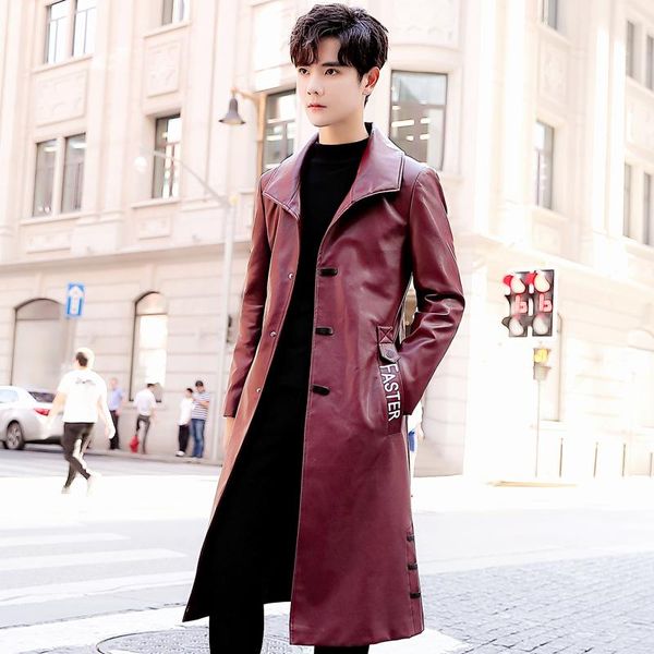 men's fur & faux 2021 korea arrival autumn&winter pu trench coat men,men's wool turn-down collar long jackets men size m-3xl, Black
men's fur & faux 2021 korea arrival autumn&winter pu trench coat men,men's wool turn-down collar long jackets men size m-3xl, Black