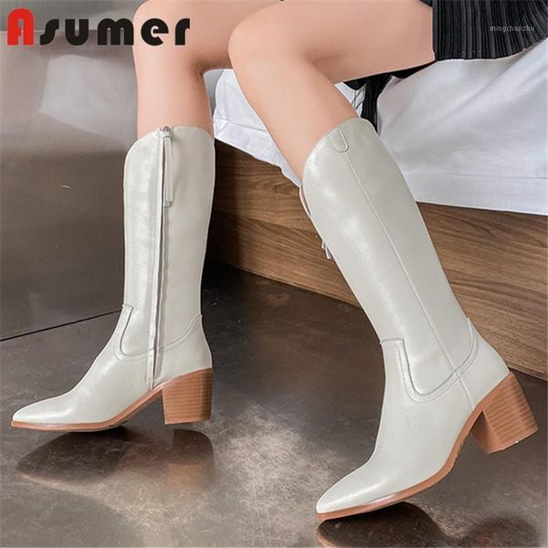 boots asumer 2021 big size 43 genuine leather shoes women knee high pointed toe autumn winter thick heel casual woman1, Black
boots asumer 2021 big size 43 genuine leather shoes women knee high pointed toe autumn winter thick heel casual woman1, Black
