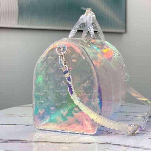 50cm laser classic flash pvc duffel bags handbags transparent brilliant colour luggage crossbody shoulder bag designer men women travel
50cm laser classic flash pvc duffel bags handbags transparent brilliant colour luggage crossbody shoulder bag designer men women travel