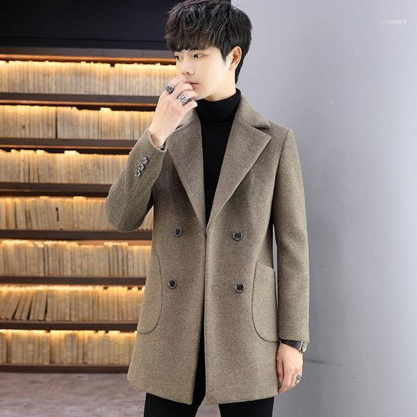 2021 new men autumn winter wool blends trench coats suit solid color fashion plus size jacket male slim fit medium clothing d16611, Black
2021 new men autumn winter wool blends trench coats suit solid color fashion plus size jacket male slim fit medium clothing d16611, Black