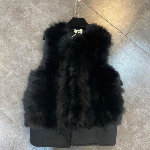 real fur vest women's crew neck sleeveless wool simple black lady casual all-match sleeveless waistcoat, Black;white
real fur vest women's crew neck sleeveless wool simple black lady casual all-match sleeveless waistcoat, Black;white