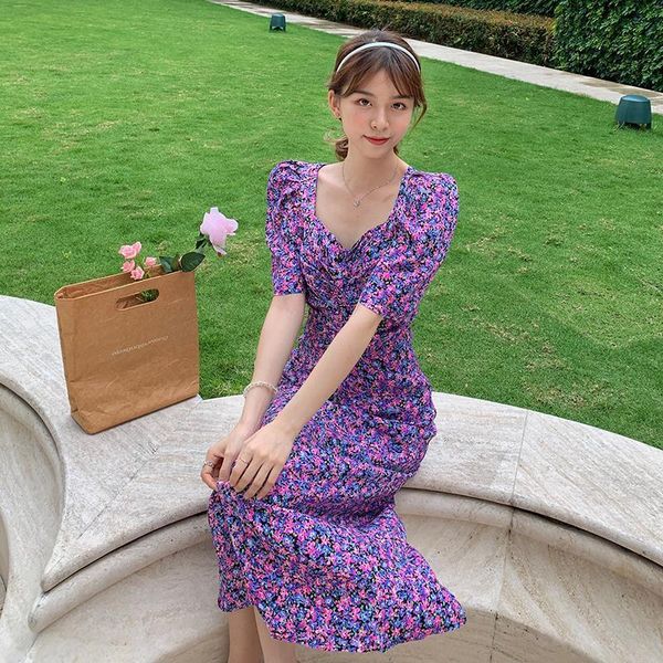 women vintage long floral chiffon dress summer 2021 runway vintage elegant party bodycon dress maxi boho korean vacation dresses, Black;gray
women vintage long floral chiffon dress summer 2021 runway vintage elegant party bodycon dress maxi boho korean vacation dresses, Black;gray