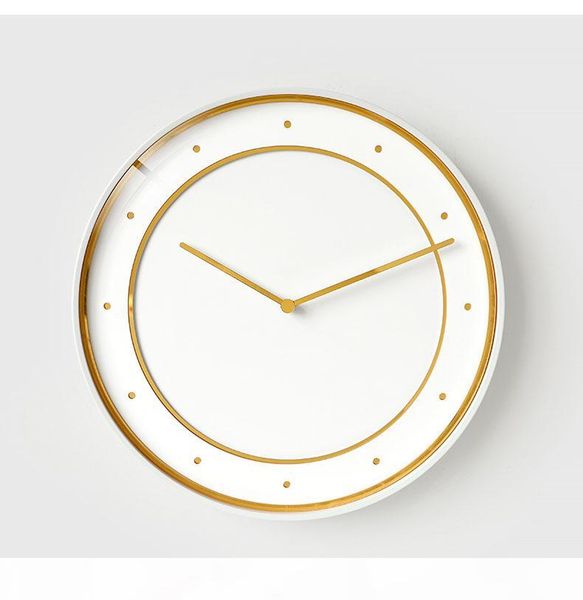 Luxury Silent Wall Clock Modern Design Art Nordic Metal Glass Living Room Wall Clock Creative Reloj Mural Watches Bw50wc