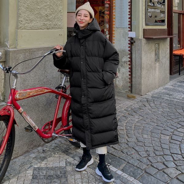 winter new casual fashion temperament women loose plus solid color hooded knee down jacket z540 201028, Black
winter new casual fashion temperament women loose plus solid color hooded knee down jacket z540 201028, Black