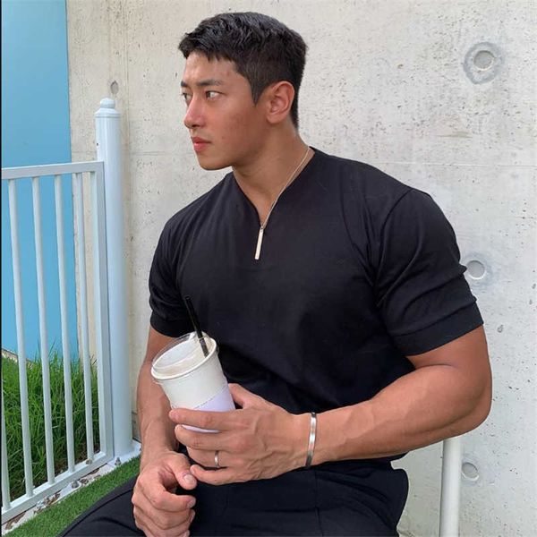 casual short sleeves t shirt men gyms fitness t-shirt male training workout cotton slim tees new white fashion clothes, White;black
casual short sleeves t shirt men gyms fitness t-shirt male training workout cotton slim tees new white fashion clothes, White;black