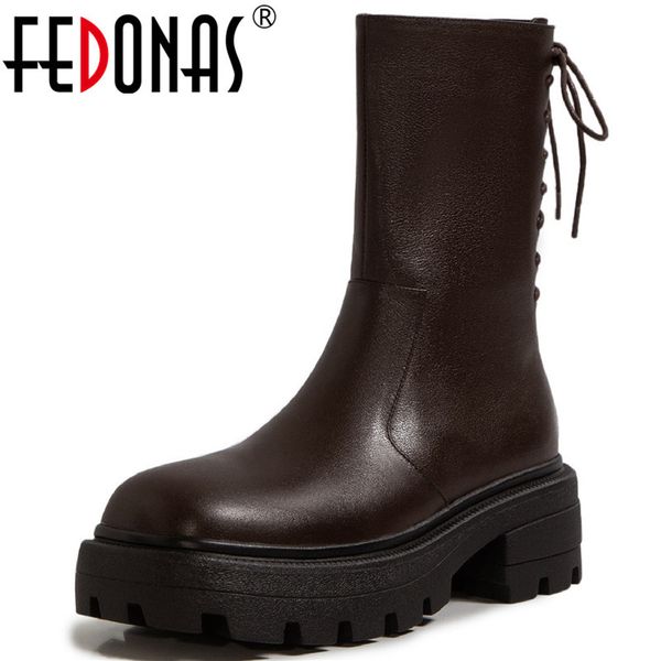 fedonas 2020 winter women's boots genuine leather round toe ankle boots for women chunky platform party casual shoes woman heels 1026, Black
fedonas 2020 winter women's boots genuine leather round toe ankle boots for women chunky platform party casual shoes woman heels 1026, Black