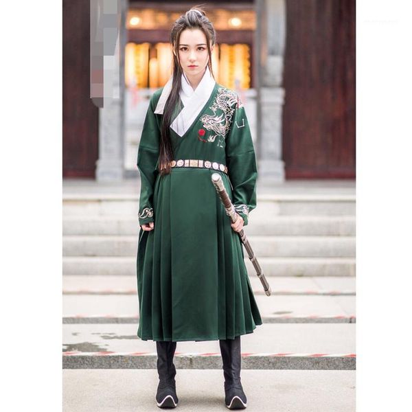 stage wear hanfu men chinese folk dance costume for woman embroidery qinglong cosplay ancient traditional costumes sl14121, Black;red
stage wear hanfu men chinese folk dance costume for woman embroidery qinglong cosplay ancient traditional costumes sl14121, Black;red