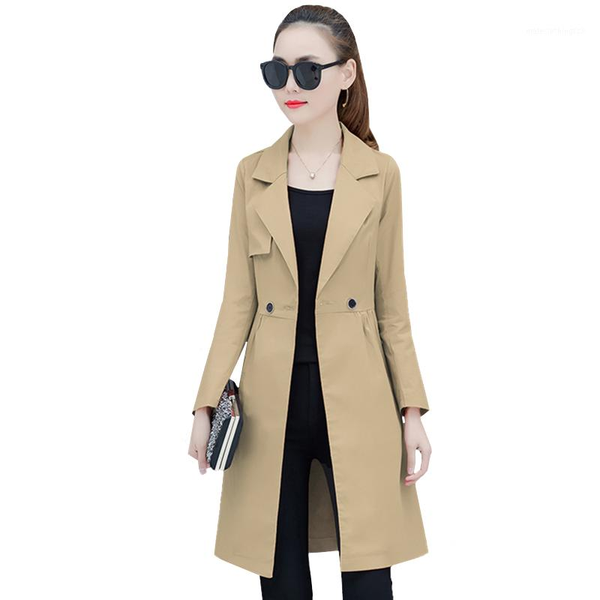women's trench coats spring autumn female coat korean loose long sleeve temperament thin windbreaker women fashion outwear tide d34991, Tan;black
women's trench coats spring autumn female coat korean loose long sleeve temperament thin windbreaker women fashion outwear tide d34991, Tan;black