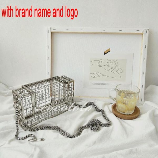 bag ins hollow bird out clutch cage women handbag tote metal cage girls handle bags purse fashion party pouch evening bag yhve4 qynf
