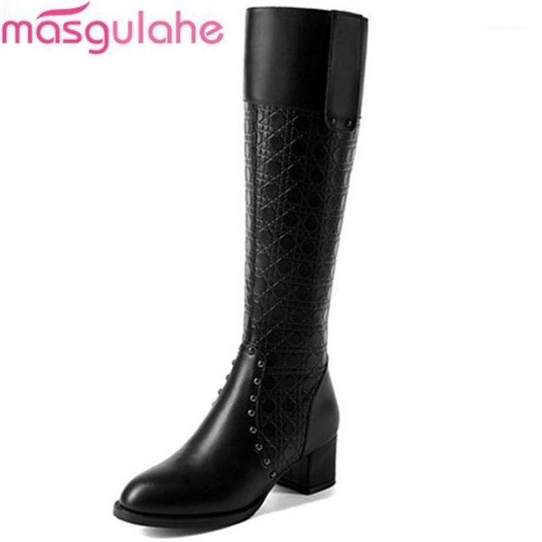 masgulahe black new women boots round toe zipper square heel genuine leather+pu ladies boots rivte cow leather knee high1
masgulahe black new women boots round toe zipper square heel genuine leather+pu ladies boots rivte cow leather knee high1