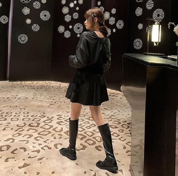 women boots winter snow booties black white elastic pleated thick bottom fashion womens boot leather shoes size 35-40 09
women boots winter snow booties black white elastic pleated thick bottom fashion womens boot leather shoes size 35-40 09