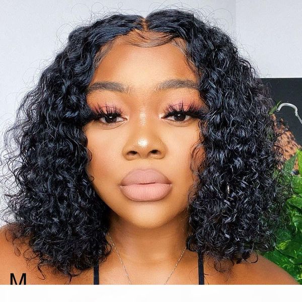 curly short bob front human hair pre plucked for black women glueless deep wave wig remy lace frontal wigs, Black;brown
curly short bob front human hair pre plucked for black women glueless deep wave wig remy lace frontal wigs, Black;brown