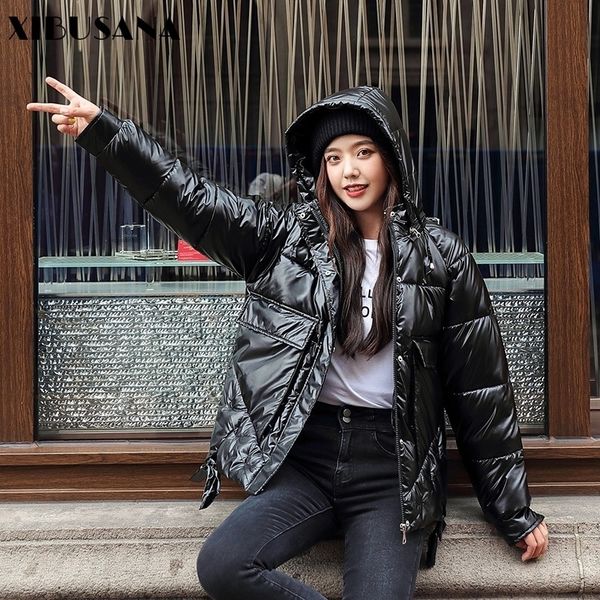 xibusana winter warm jacket women parkas bread coats loose shiny cotton padded down jacket casual hooded wadded jackets 201103, Black
xibusana winter warm jacket women parkas bread coats loose shiny cotton padded down jacket casual hooded wadded jackets 201103, Black