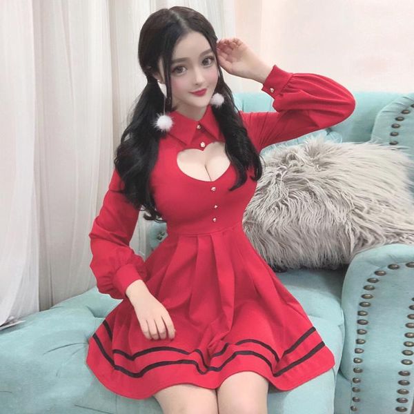 spring japan style women's clothing hollow out a-line dresses slim fit turn-down collar short dress fashion brands new1, Black;gray
spring japan style women's clothing hollow out a-line dresses slim fit turn-down collar short dress fashion brands new1, Black;gray