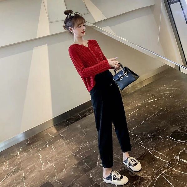 0ppsa two piece women's knitted harem casual cardigan reductionoatpants hepburn style age suit oyace, Gray
0ppsa two piece women's knitted harem casual cardigan reductionoatpants hepburn style age suit oyace, Gray