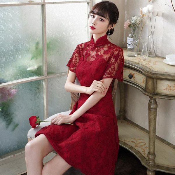 embroidery floral women chinese formal party dress lace perspective a-line bride wedding dresses summer novelty banquet dress1, Red
embroidery floral women chinese formal party dress lace perspective a-line bride wedding dresses summer novelty banquet dress1, Red