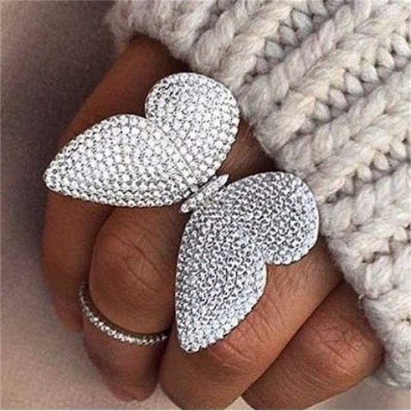 luxury design made of sterling silver 925 the moving butterfly ring with white zircon wedding jewelry, Golden;silver
luxury design made of sterling silver 925 the moving butterfly ring with white zircon wedding jewelry, Golden;silver