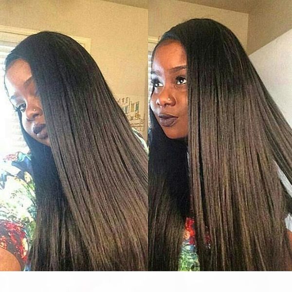 kinky straight silk base wig for black woman silk full lace human hair wigs silk lace front wig with baby hair, Black;brown
kinky straight silk base wig for black woman silk full lace human hair wigs silk lace front wig with baby hair, Black;brown