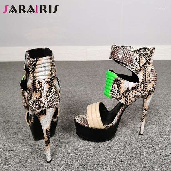 sandals sarairis unique female fashion street platform colorful party women super high heels shoes woman1, Black 
sandals sarairis unique female fashion street platform colorful party women super high heels shoes woman1, Black
