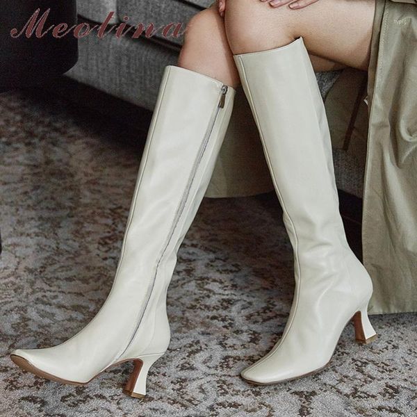 boots meotina women knee-high shoes real leather high heel long square toe thin heels zip lady autumn winter size 401, Black
boots meotina women knee-high shoes real leather high heel long square toe thin heels zip lady autumn winter size 401, Black