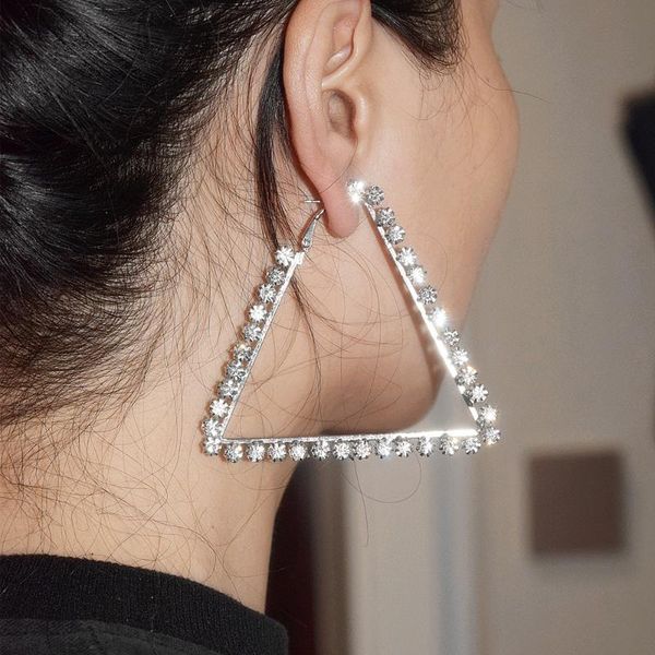 2020 new boutique jewelry shiny rhinestone triangle charm dangle earrings for women fashion jewelry trendy statement accessories, Silver
2020 new boutique jewelry shiny rhinestone triangle charm dangle earrings for women fashion jewelry trendy statement accessories, Silver