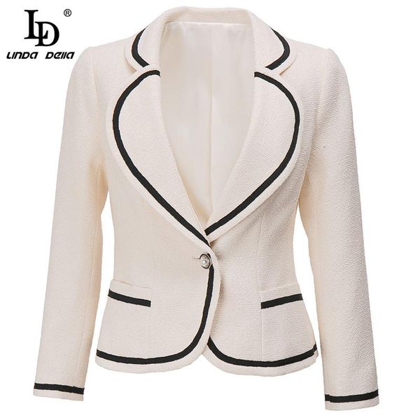 linda della 2021 women autumn coat fashion designer female office casual long sleeve single button color jacket women's jackets, Black;brown
linda della 2021 women autumn coat fashion designer female office casual long sleeve single button color jacket women's jackets, Black;brown