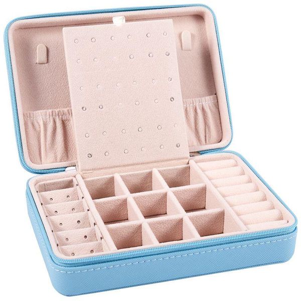 jewelry pouches, bags zipper earring ring multifunctional storage box portable simple display, Pink;blue
jewelry pouches, bags zipper earring ring multifunctional storage box portable simple display, Pink;blue