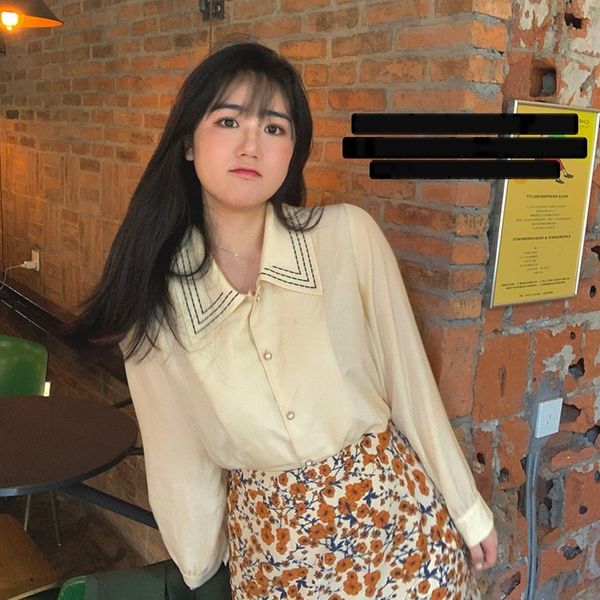 autumn style french embroidered lapel embroidered shirtshirt shirtfor women fat mm loose design long sleeve apricot shirt large szlgh, Black;gray
autumn style french embroidered lapel embroidered shirtshirt shirtfor women fat mm loose design long sleeve apricot shirt large szlgh, Black;gray