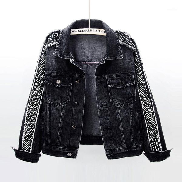 rivet denim jacket women spring autumn vintage harajuku student short outerwear coat female loose solid long sleeve jeans jacket1, Black;brown
rivet denim jacket women spring autumn vintage harajuku student short outerwear coat female loose solid long sleeve jeans jacket1, Black;brown
