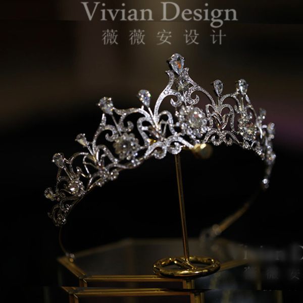 british style luxury high grade diamond crown brides children performance pgraphy hair headdress wedding accessories, Silver
british style luxury high grade diamond crown brides children performance pgraphy hair headdress wedding accessories, Silver