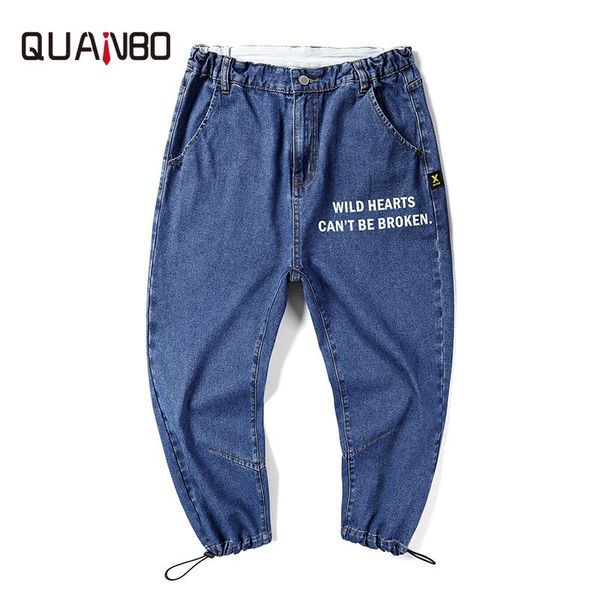 men's jeans oversized fashion printing loose feet pants 2021 spring summer nine points close old harem, Blue
men's jeans oversized fashion printing loose feet pants 2021 spring summer nine points close old harem, Blue