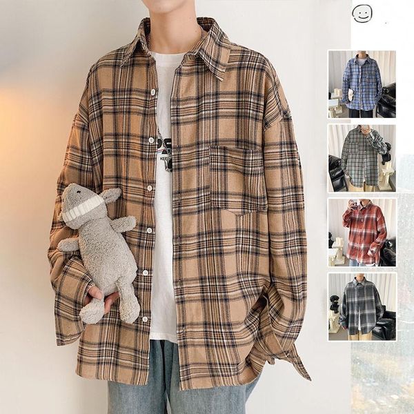 men's shirts 2021 spring and winter new slim-fit plaid printed long-sleeved shirt loose casual young men's clothing, White;black
men's shirts 2021 spring and winter new slim-fit plaid printed long-sleeved shirt loose casual young men's clothing, White;black