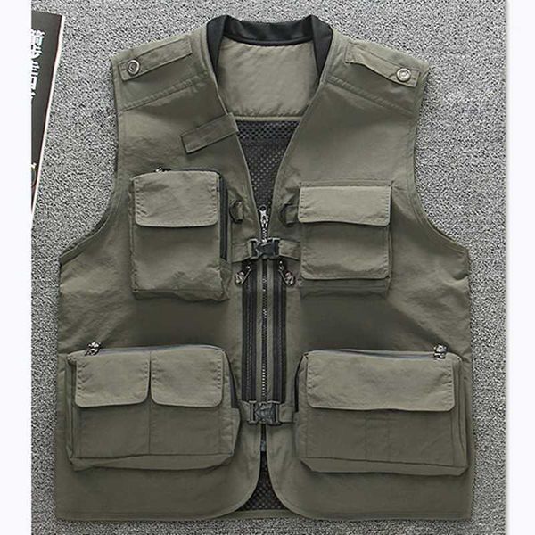 outdoor t-shirts autumn men's women's quick-drying mesh vest outdoors camping hiking hunting climb pography director multi-pocket, Gray;blue
outdoor t-shirts autumn men's women's quick-drying mesh vest outdoors camping hiking hunting climb pography director multi-pocket, Gray;blue
