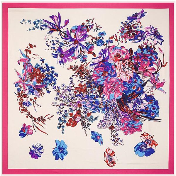 100x100cm 100% silk square scarf women national wind flowers printed neckerchief bandana foulard hijab female scarves headband bbyman, Black
100x100cm 100% silk square scarf women national wind flowers printed neckerchief bandana foulard hijab female scarves headband bbyman, Black