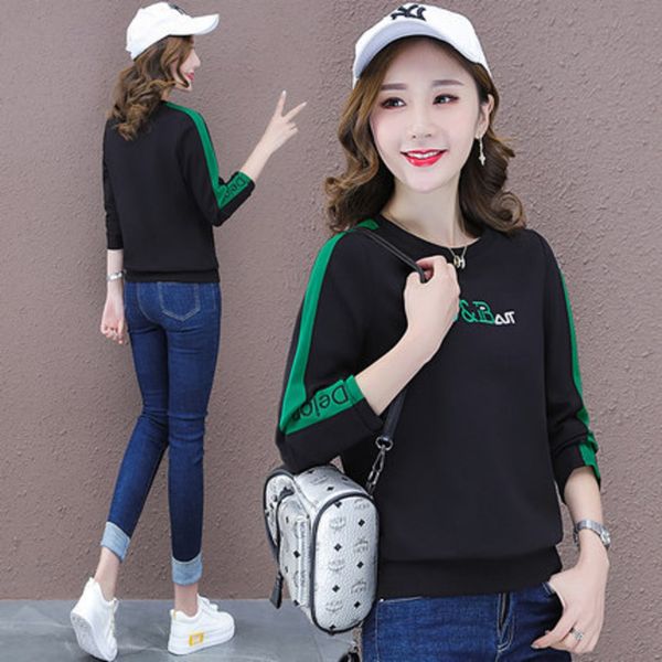 new women's embroidery spring and autumn clothing in 2020 thin fashion ins round neck cap korean embroidery age reducing 2n0hb, Black
new women's embroidery spring and autumn clothing in 2020 thin fashion ins round neck cap korean embroidery age reducing 2n0hb, Black