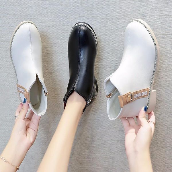 2020 new black leather ankle boots for women shoes woman winter boots platform thick sole square mid heels zipper women1
2020 new black leather ankle boots for women shoes woman winter boots platform thick sole square mid heels zipper women1