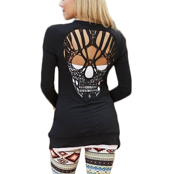 plus size xxxl women skull hollow out black blouse shirt long sleeve cardigan blusas high quality, White
plus size xxxl women skull hollow out black blouse shirt long sleeve cardigan blusas high quality, White
